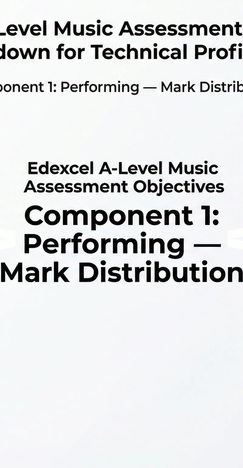 Visual breakdown of Component 1 Assessment Objectives.