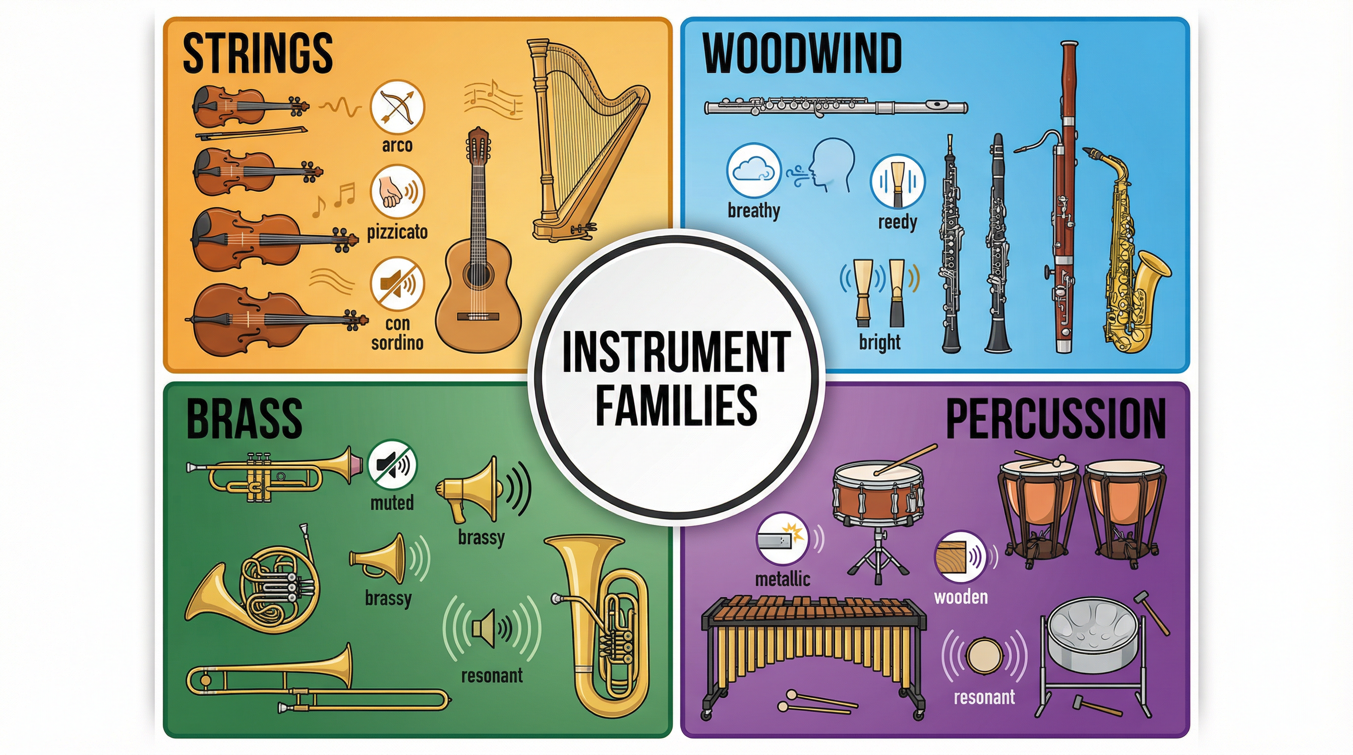 The Four Instrument Families