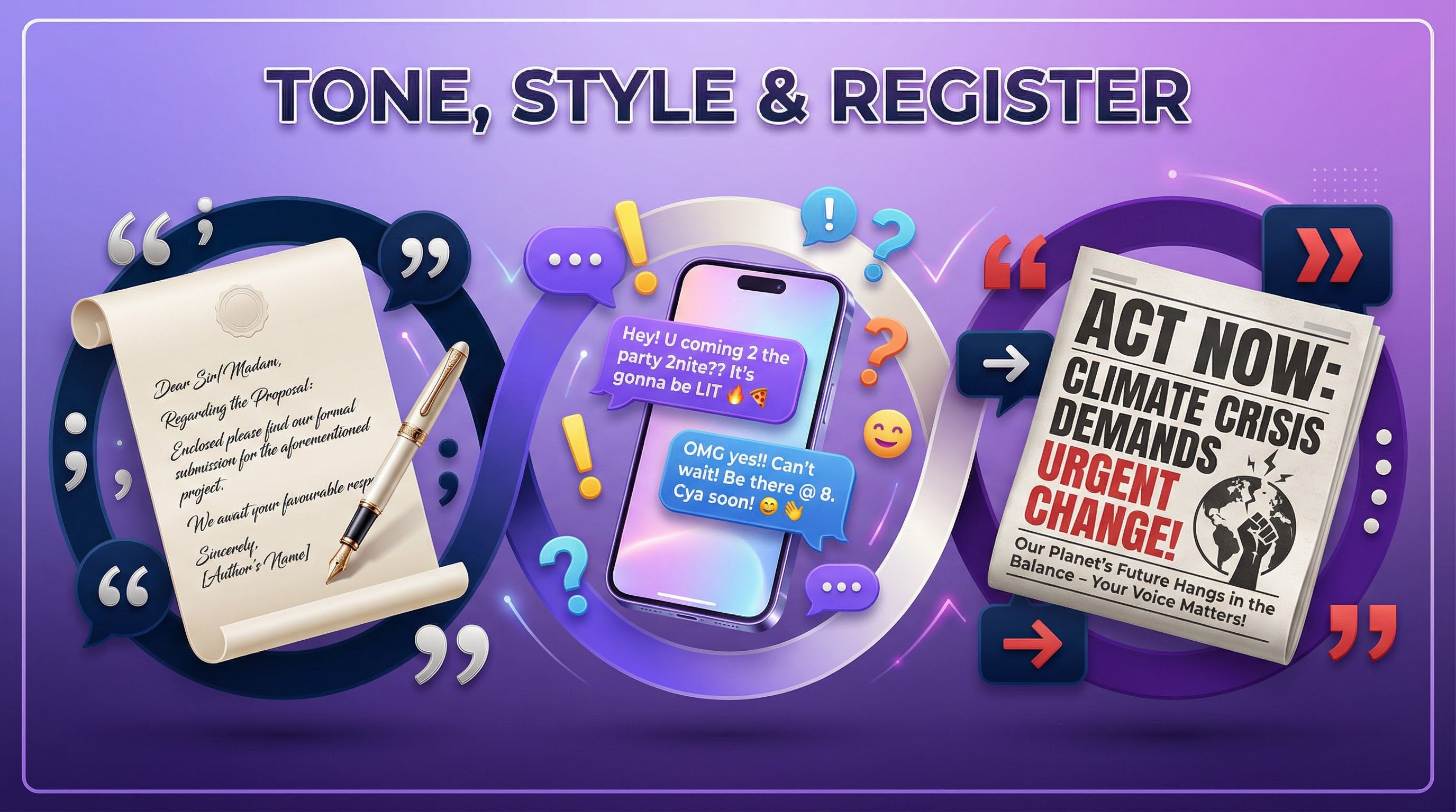 Adapting Tone, Style and Register – English Language – GCSE