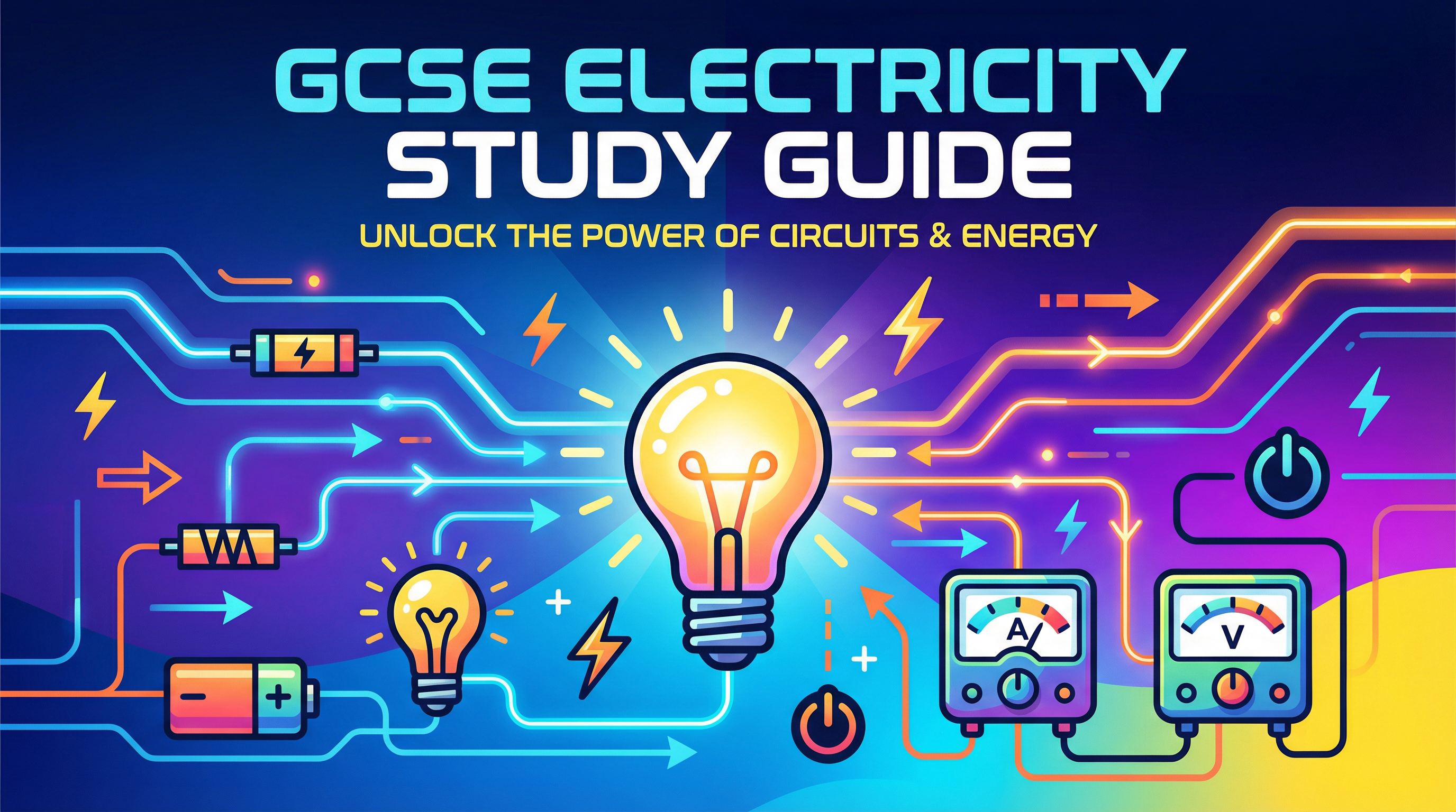 Electricity — WJEC GCSE study guide illustration