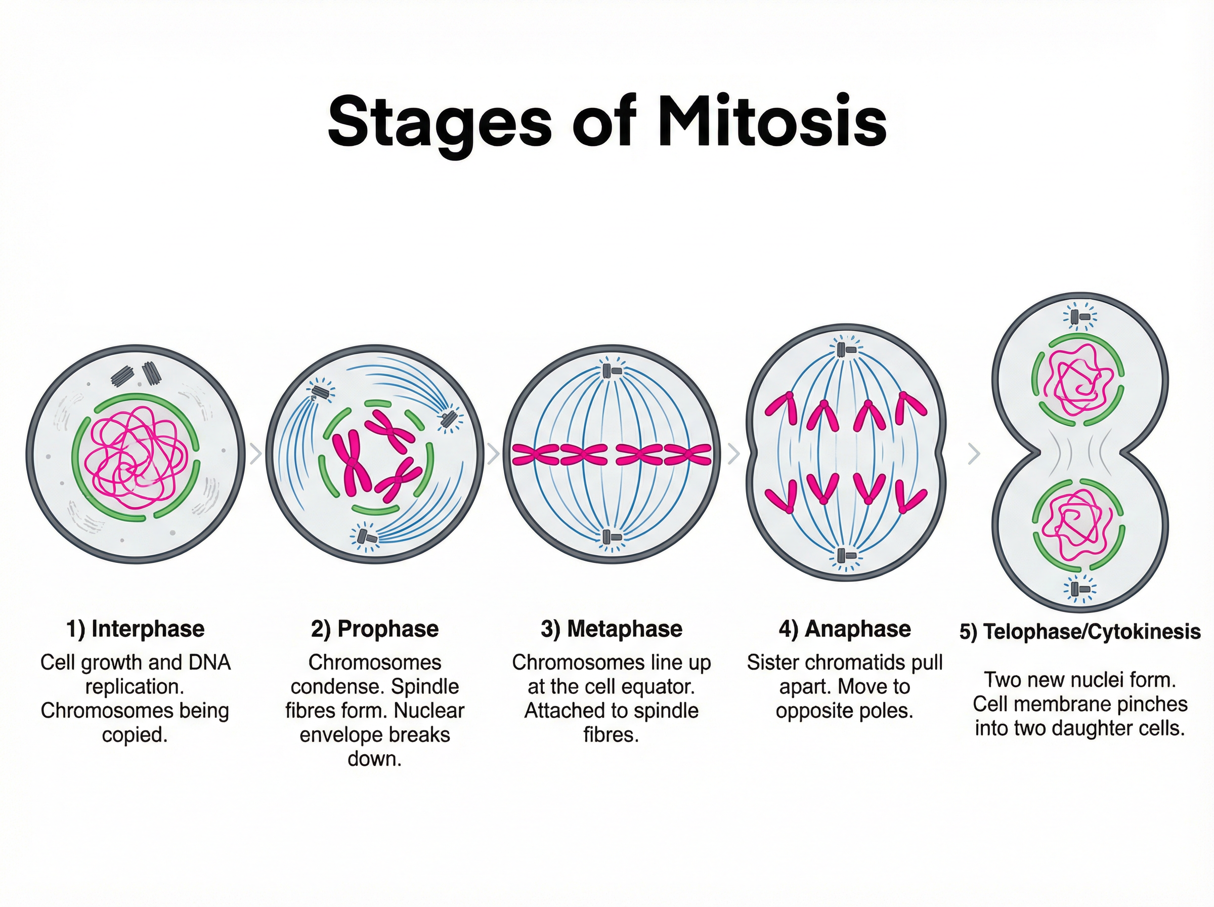 The Stages of Mitosis