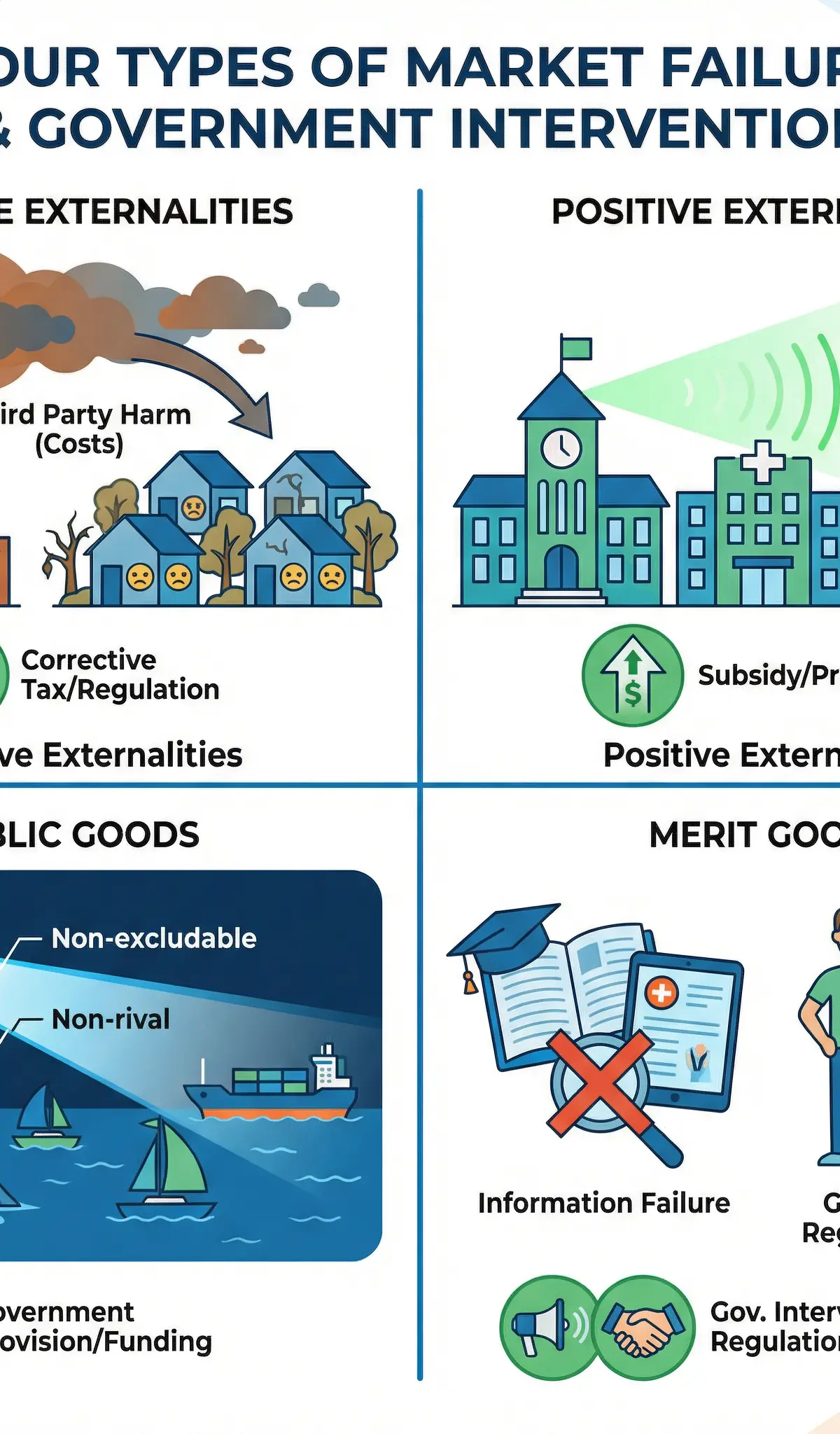 Four Types of Market Failure