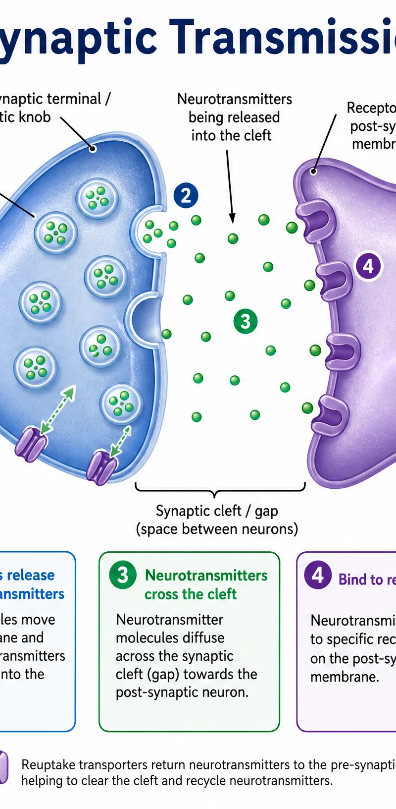 The Process of Synaptic Transmission