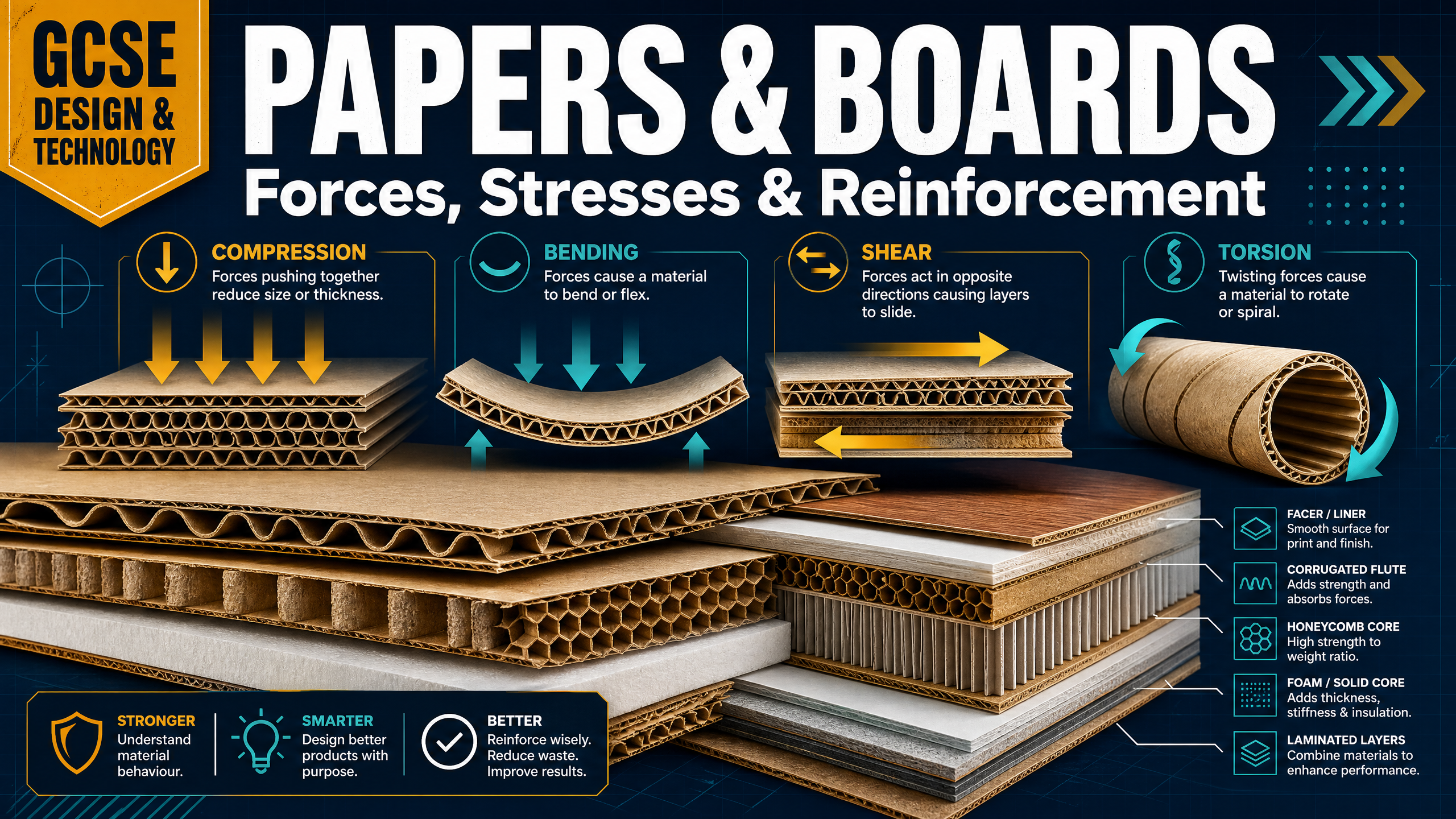 Papers & Boards: Forces, Stresses & Reinforcement