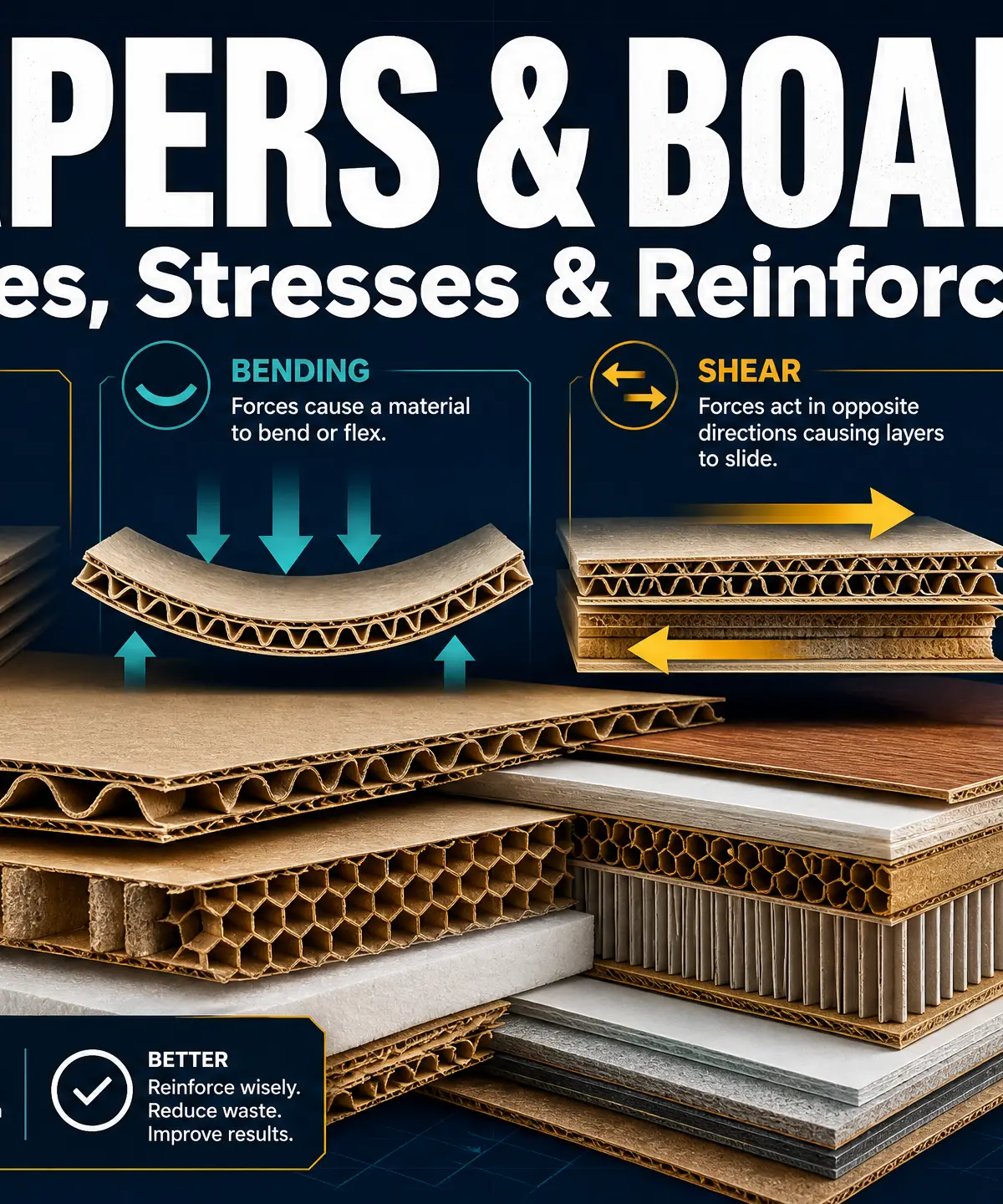 Papers & Boards: Forces, Stresses & Reinforcement