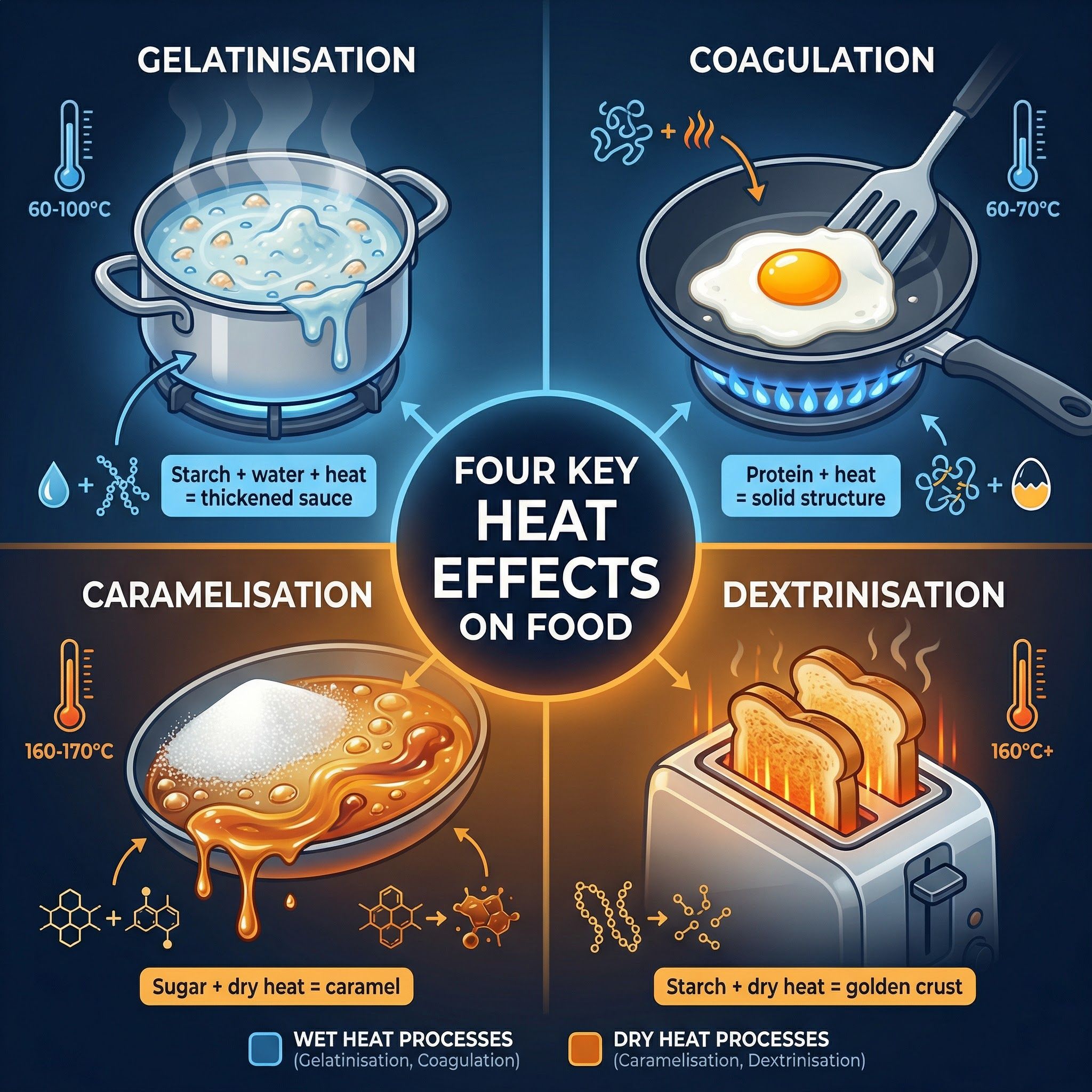The effect of heat on food – Food Preparation and Nutrition – GCSE