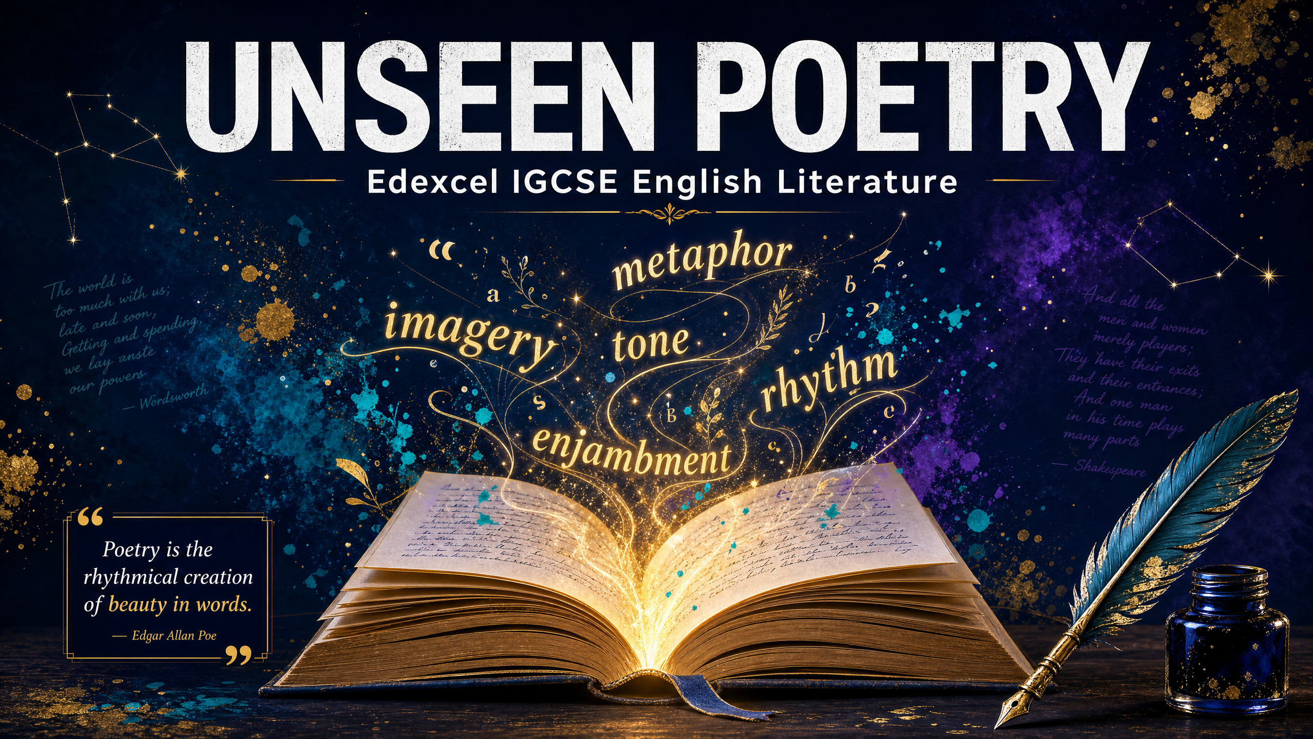 Header image for Unseen Poetry Study Guide