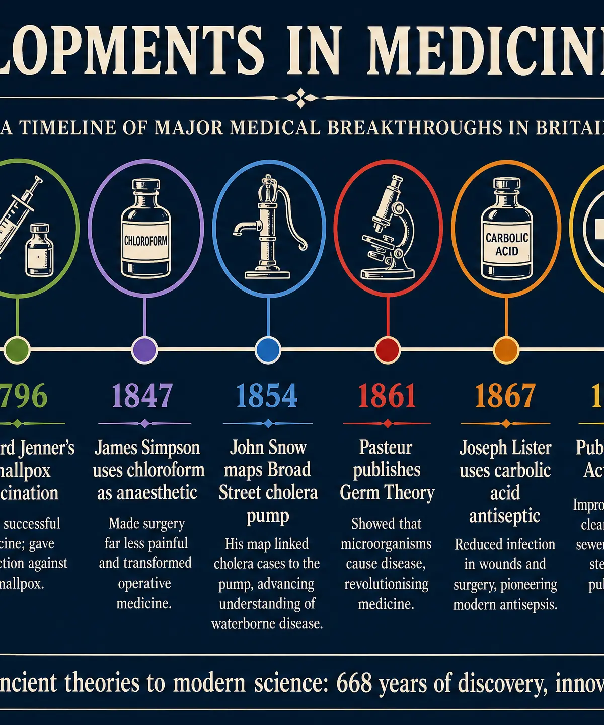 Key Developments in Medicine Timeline