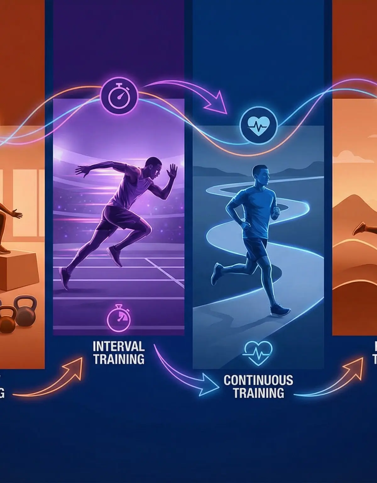Header image for Methods of Training: Weight Training, Circuit Training, Interval Training, Continuous Training, Fartlek Training, Plyometrics