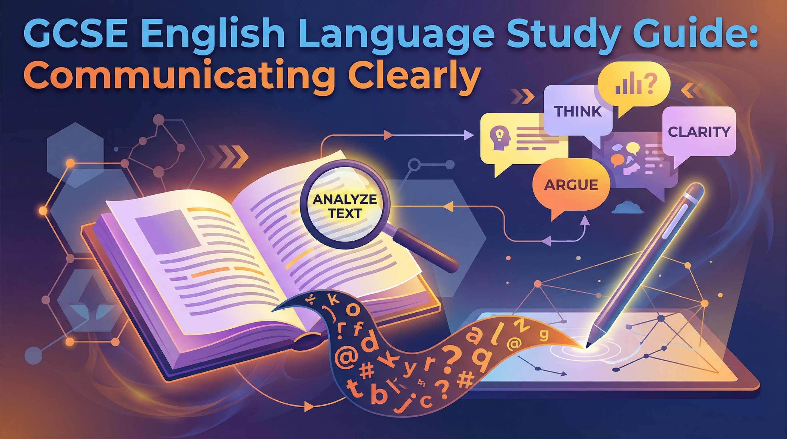 Communicating clearly — AQA GCSE study guide illustration