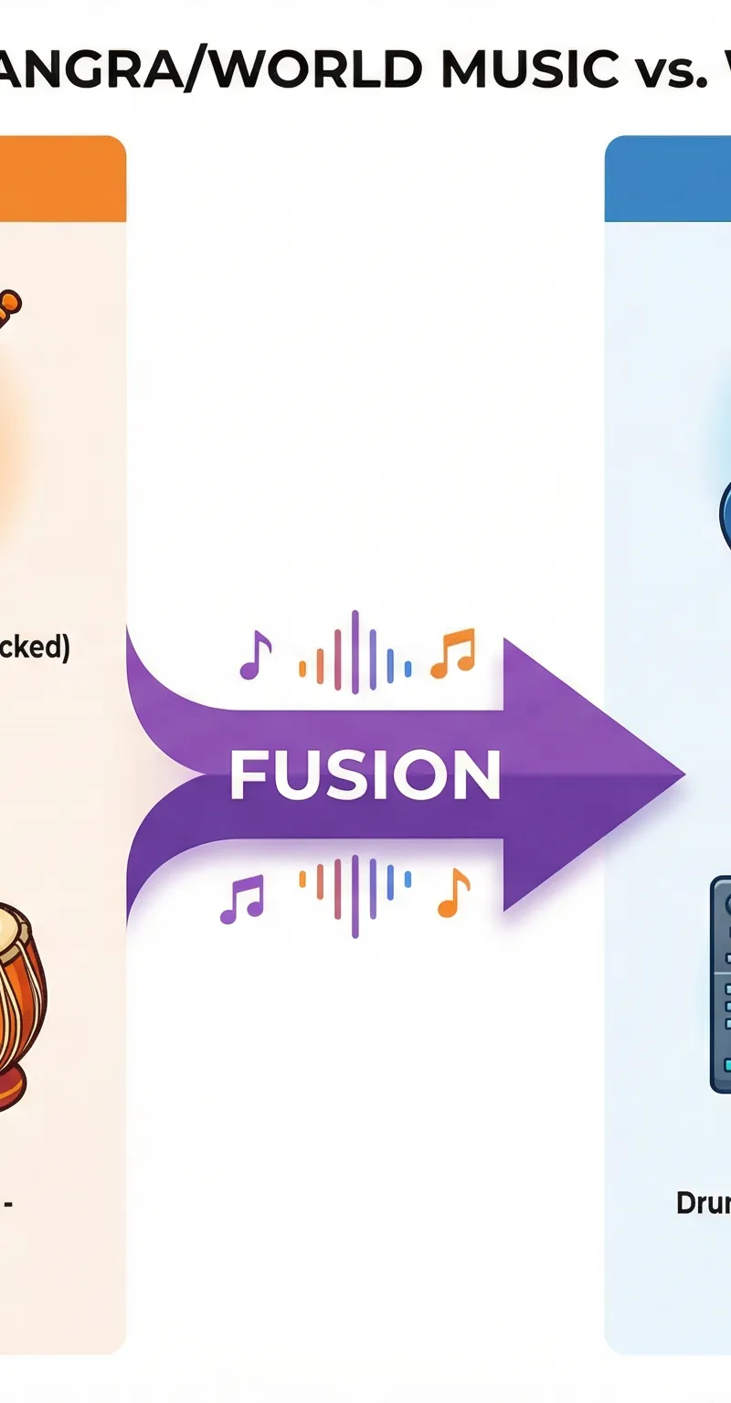 Key Instruments: Traditional vs. Western.