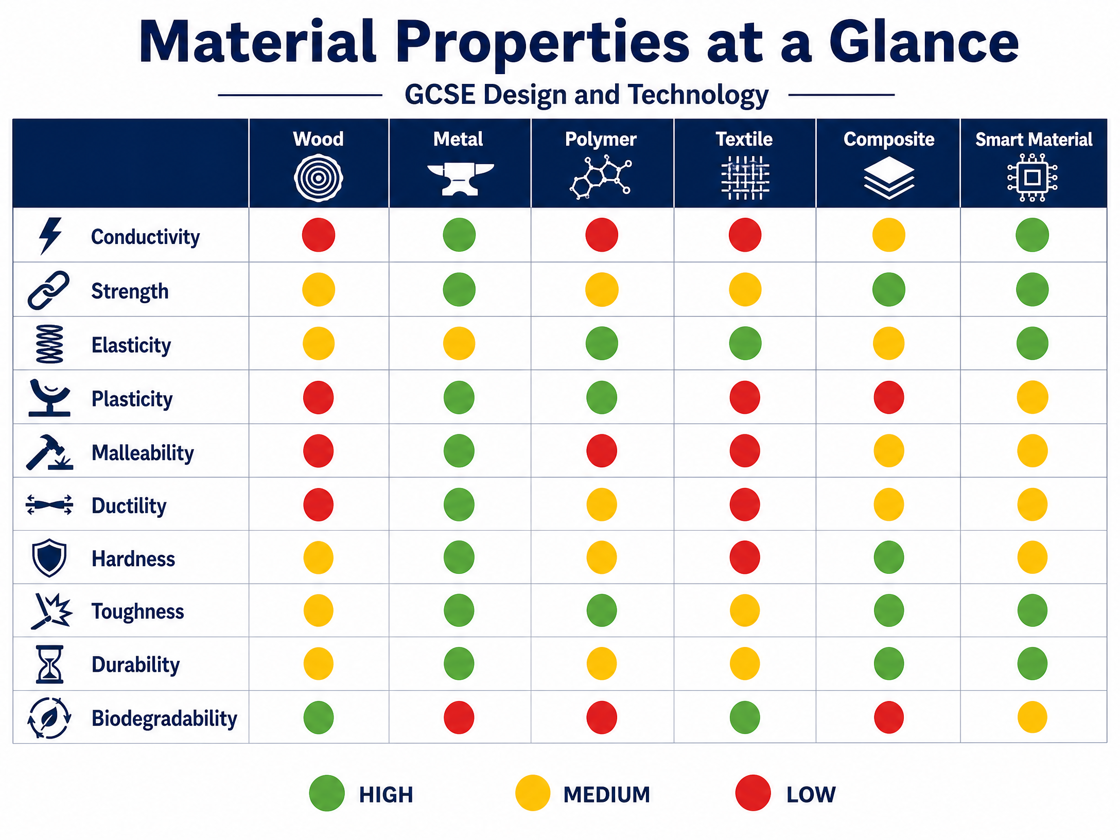 Material Properties at a Glance
