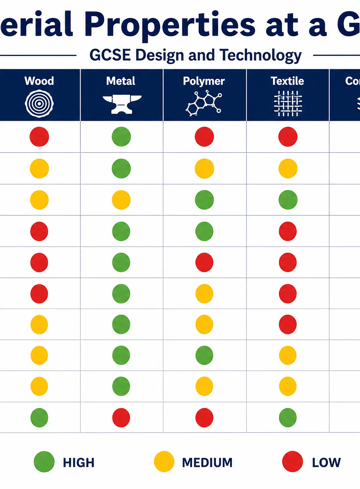 Material Properties at a Glance