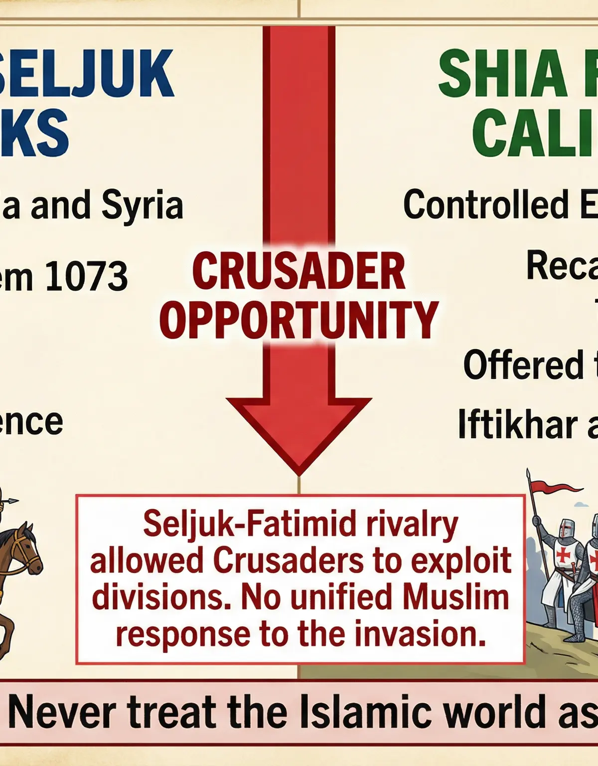 Infographic on Muslim Disunity.