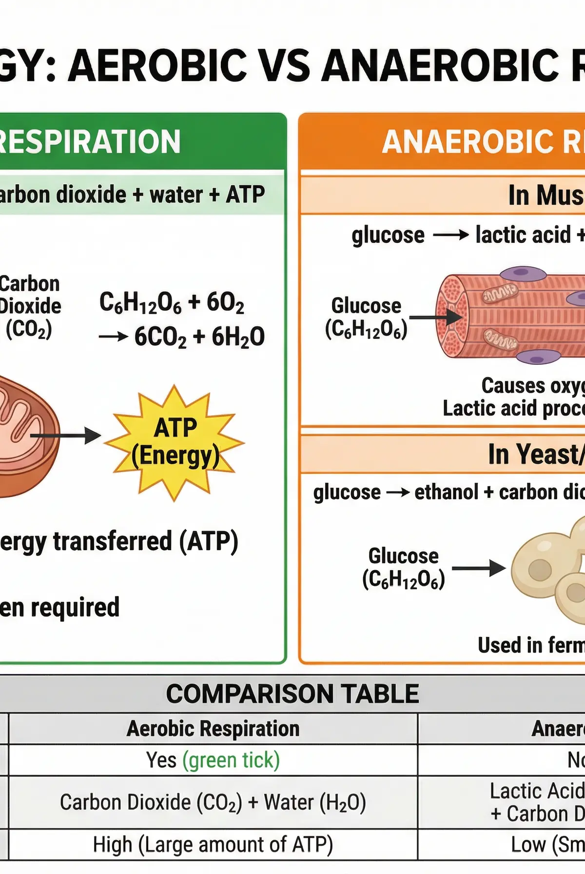 Comparing Aerobic and Anaerobic Respiration