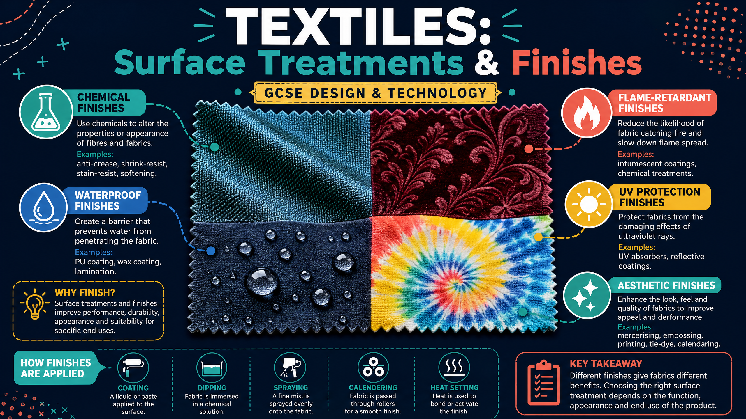 Header image for Textiles: Surface Treatments and Finishes