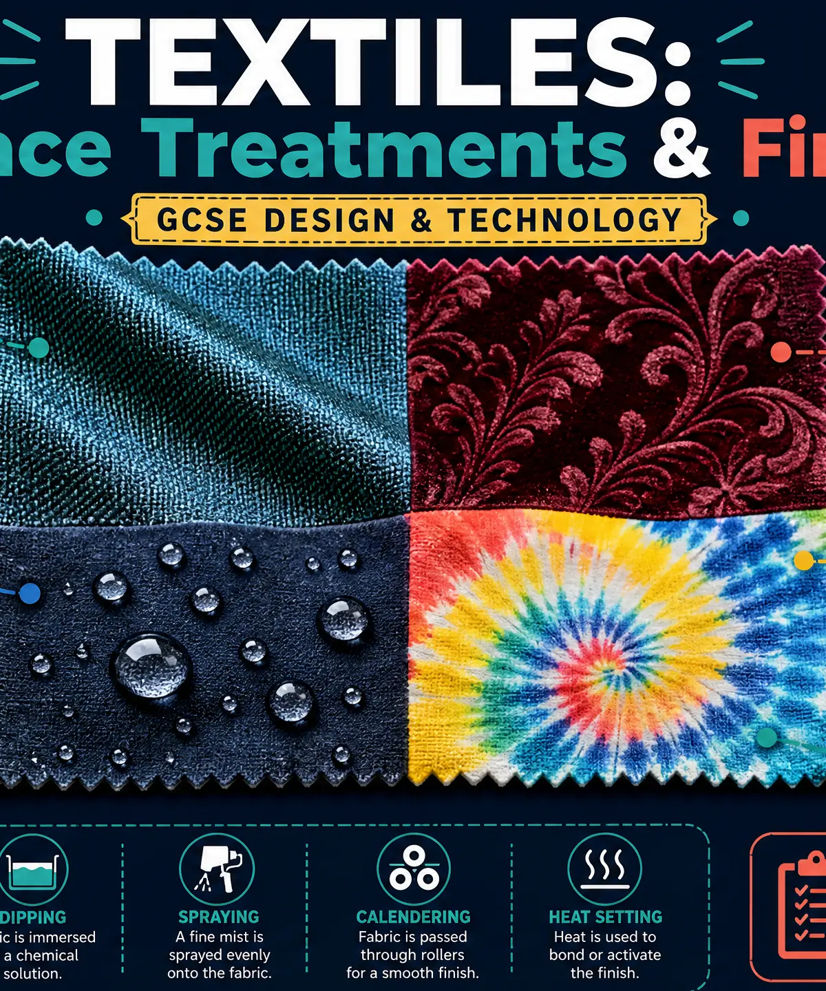Header image for Textiles: Surface Treatments and Finishes