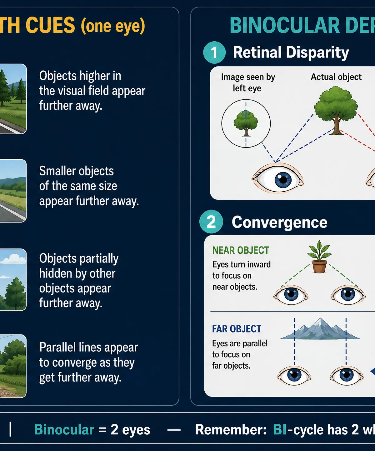 Monocular and Binocular Depth Cues
