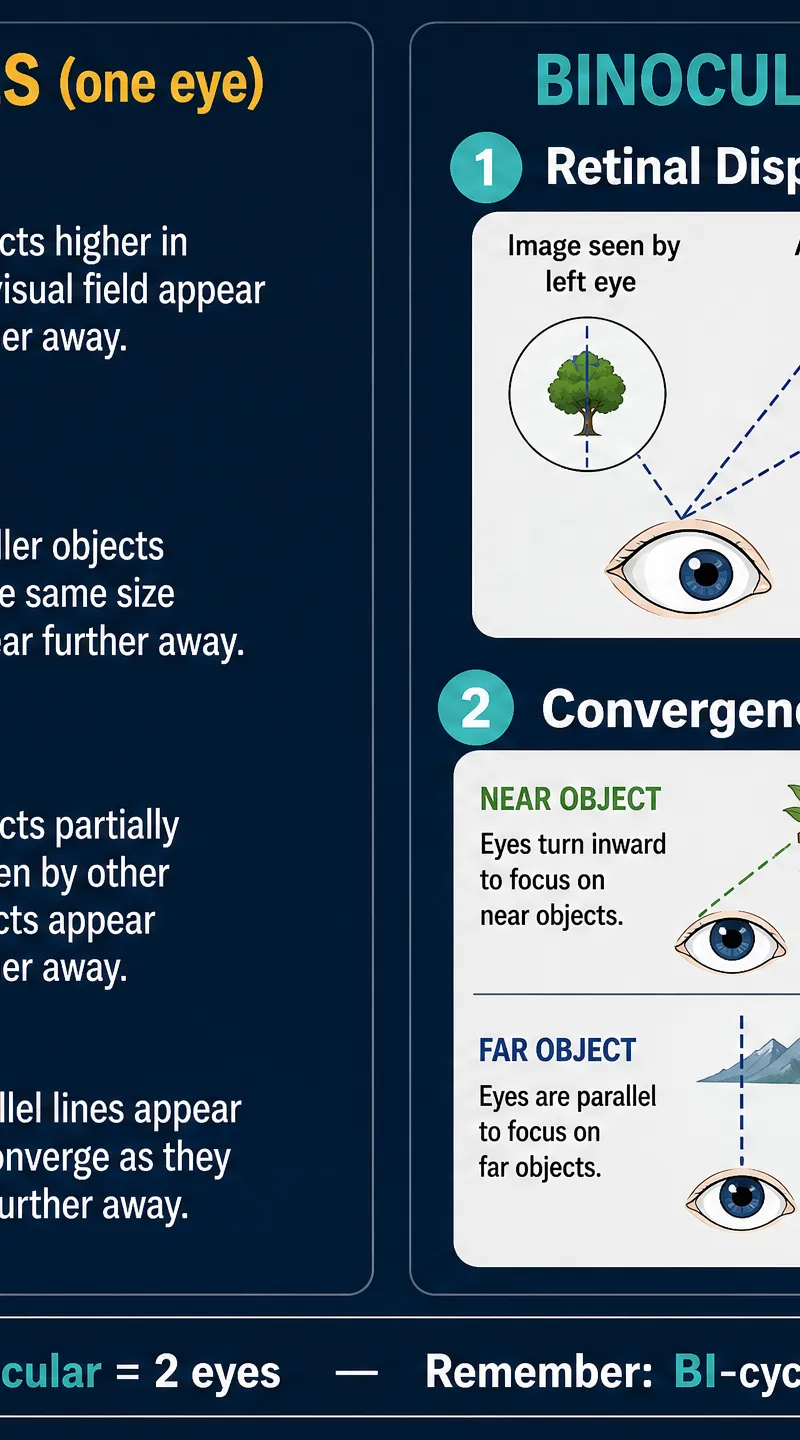 Monocular and Binocular Depth Cues
