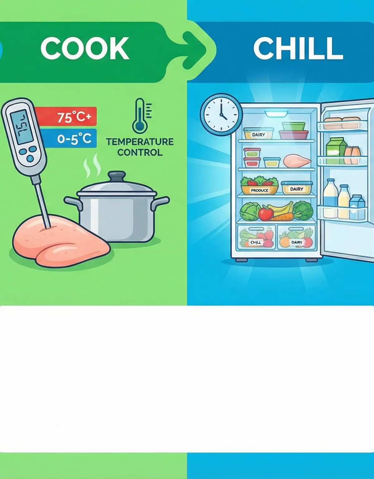Header image for Safe Food Handling Practices.