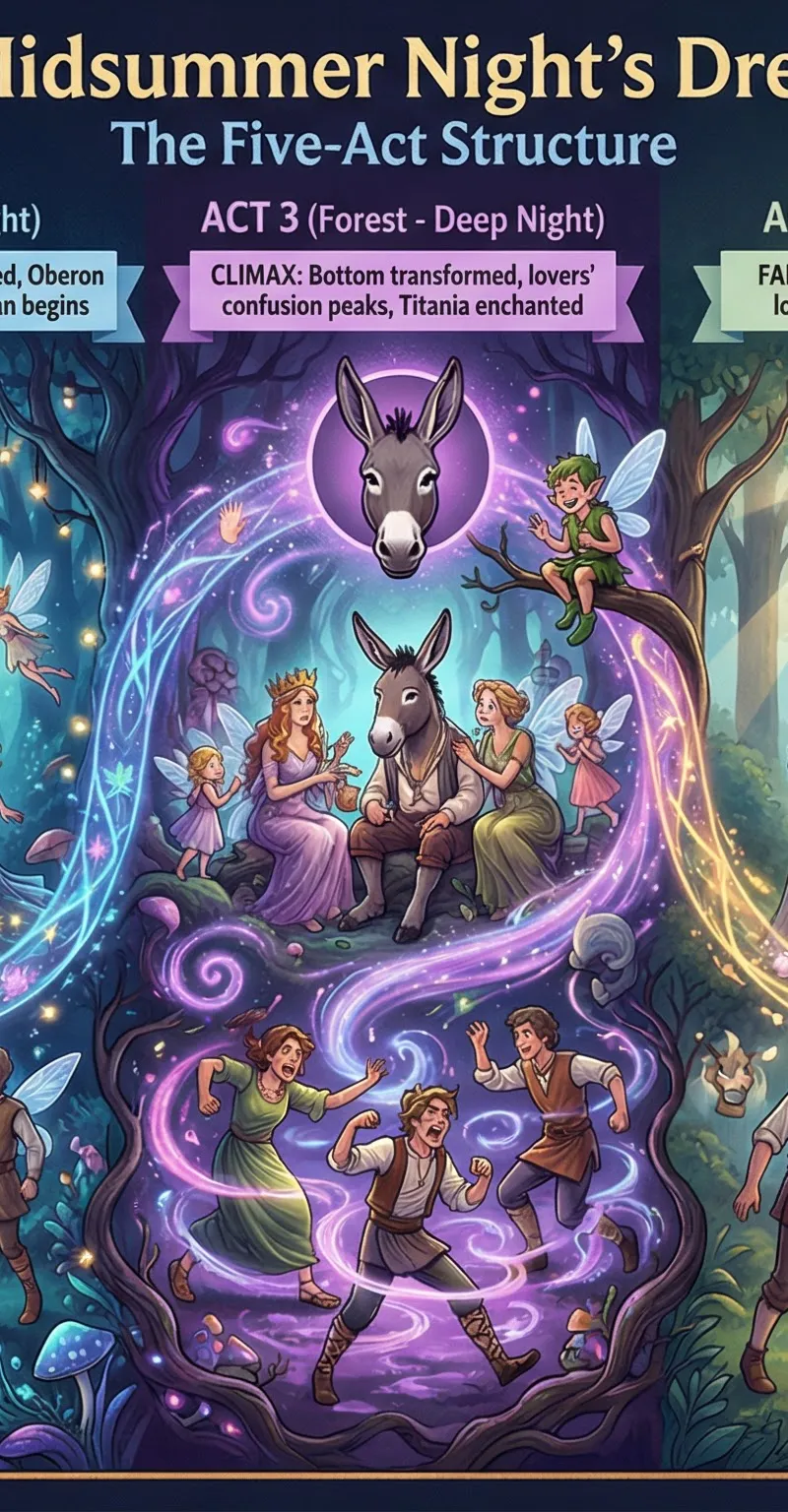 The Five-Act Structure of A Midsummer Night's Dream.