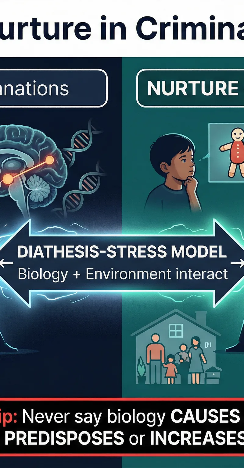 The Nature vs. Nurture debate, highlighting the Diathesis-Stress model.
