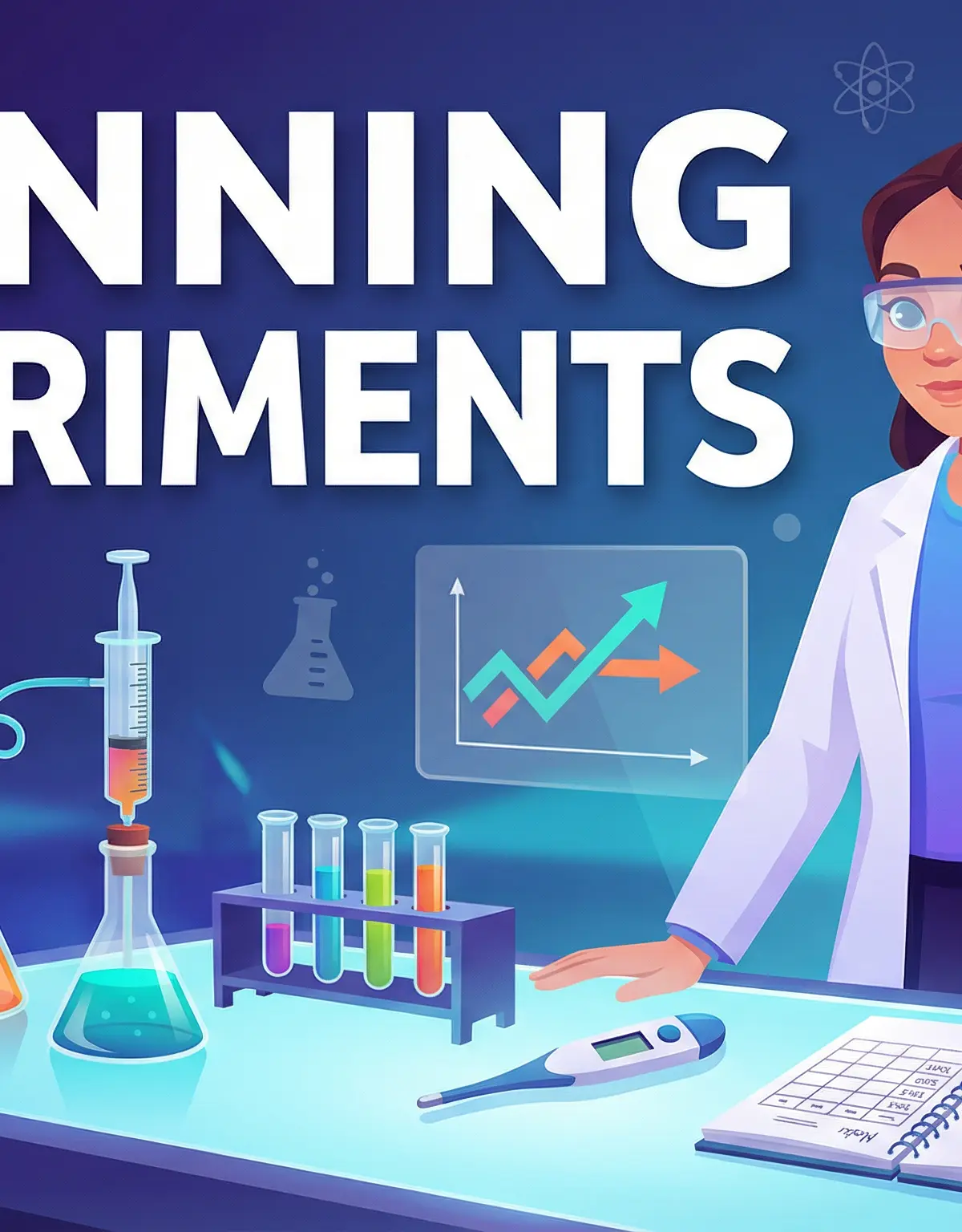 A header image summarising the key equipment and concepts in planning a scientific investigation.