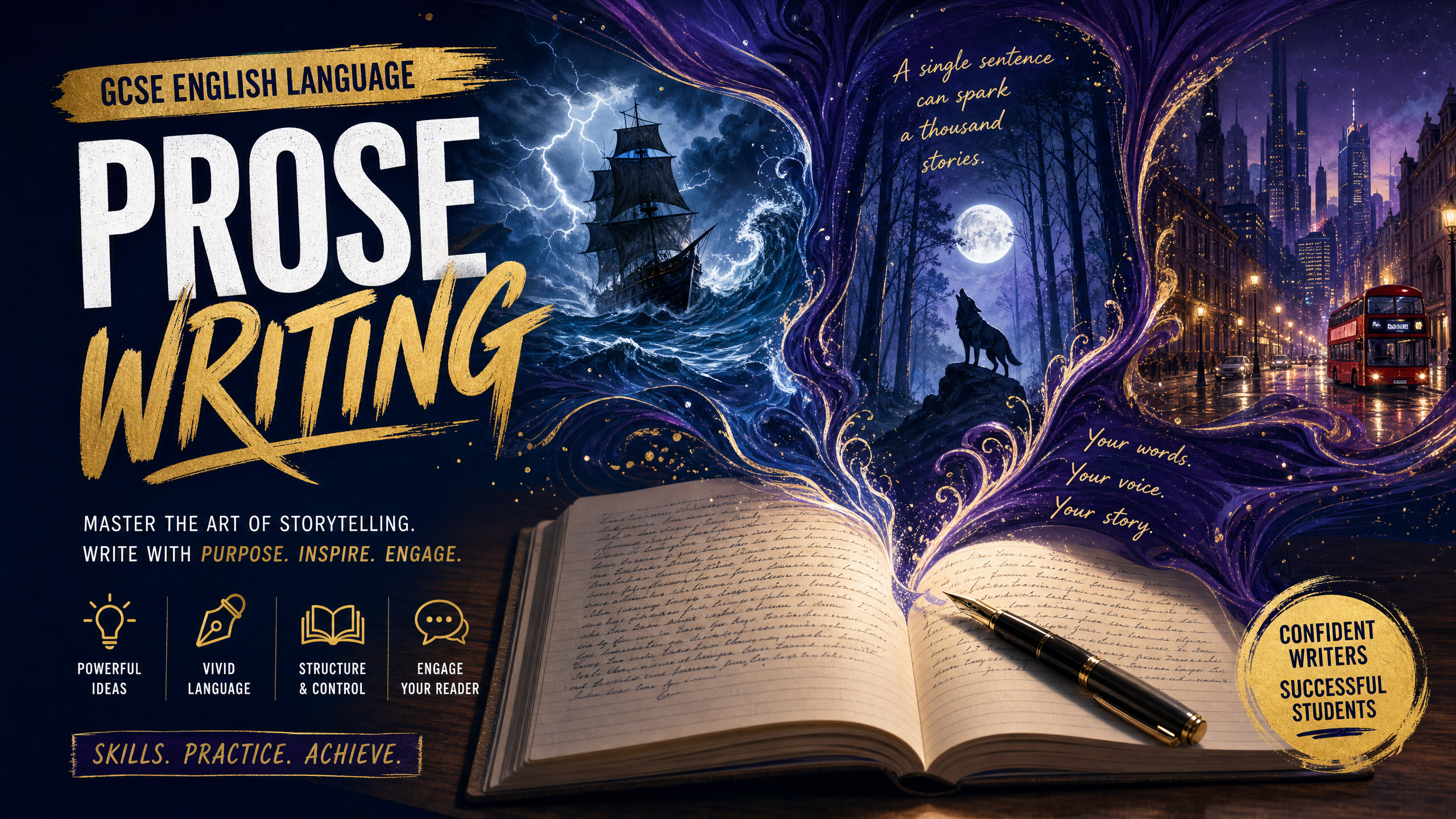 Header image for Section B (20%) – Prose Writing