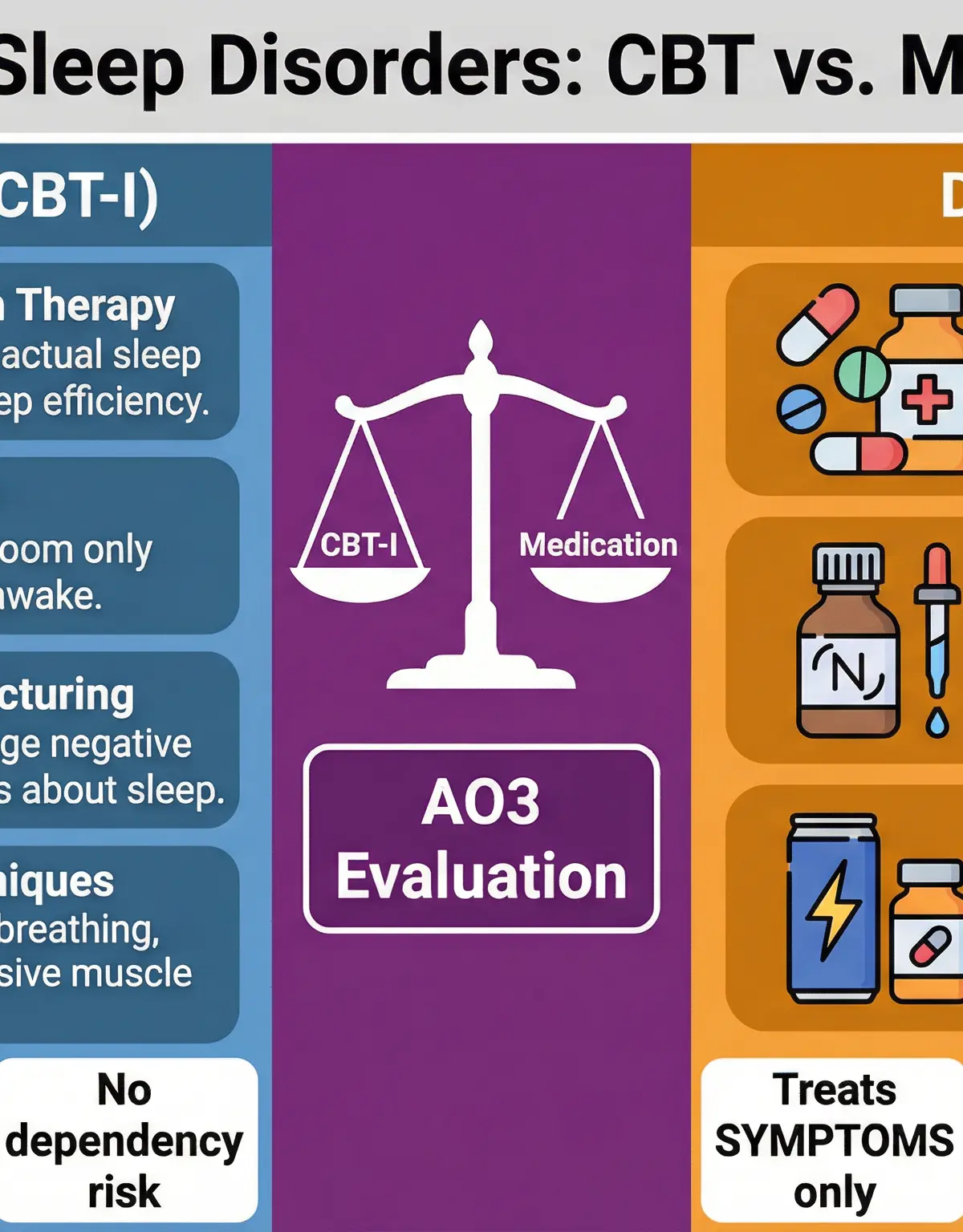 Comparison of Treatments for Sleep Disorders
