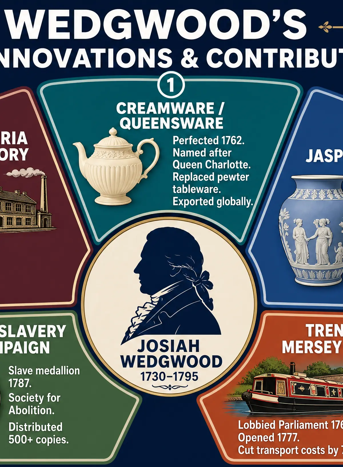 Wedgwood's Key Innovations & Contributions