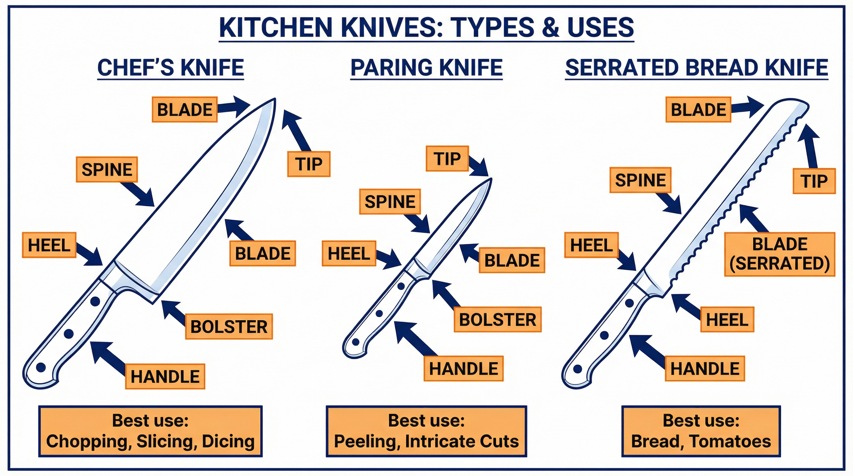 Knife skills – Food Preparation and Nutrition – GCSE