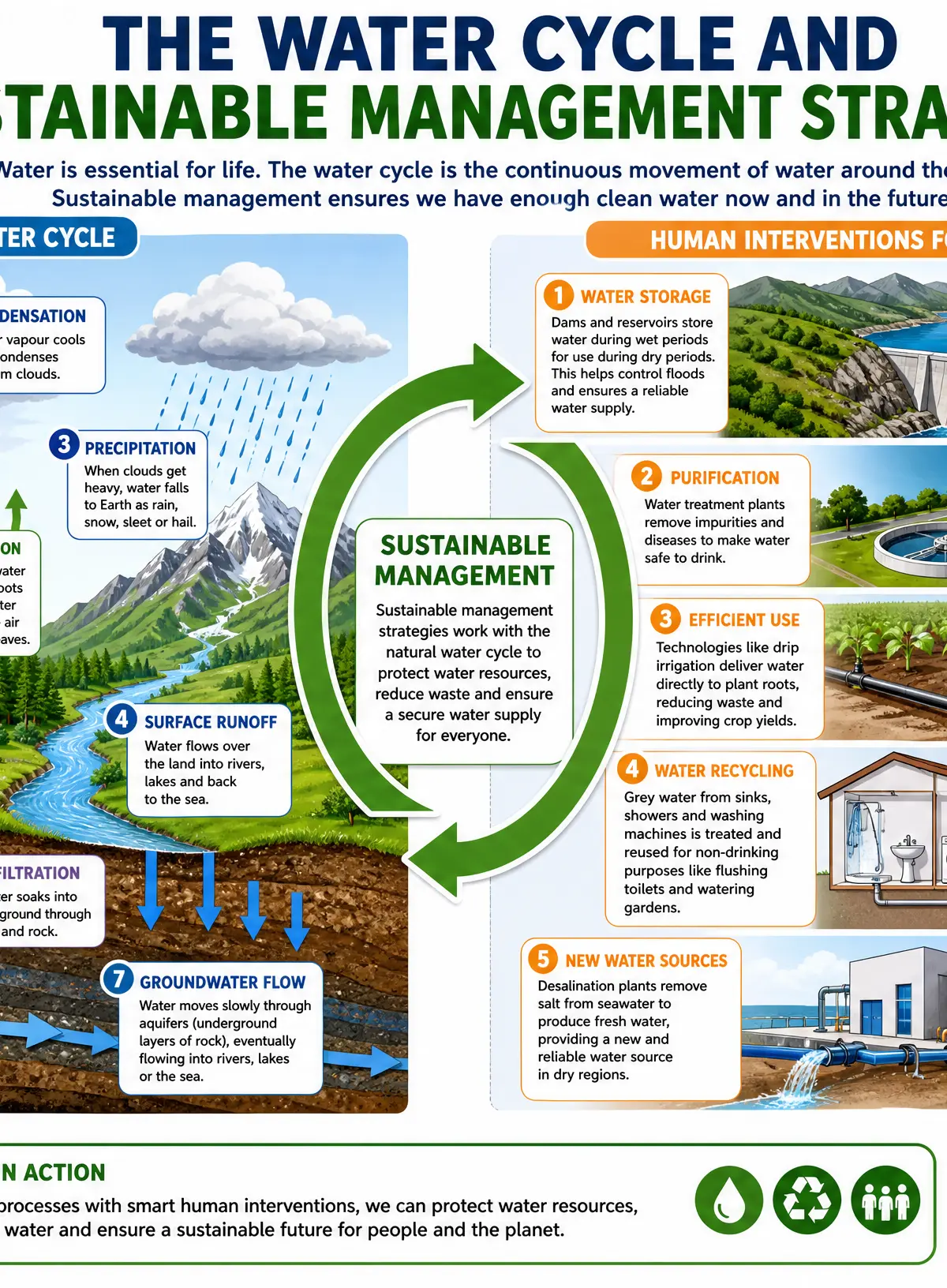 The Water Cycle and Sustainable Interventions