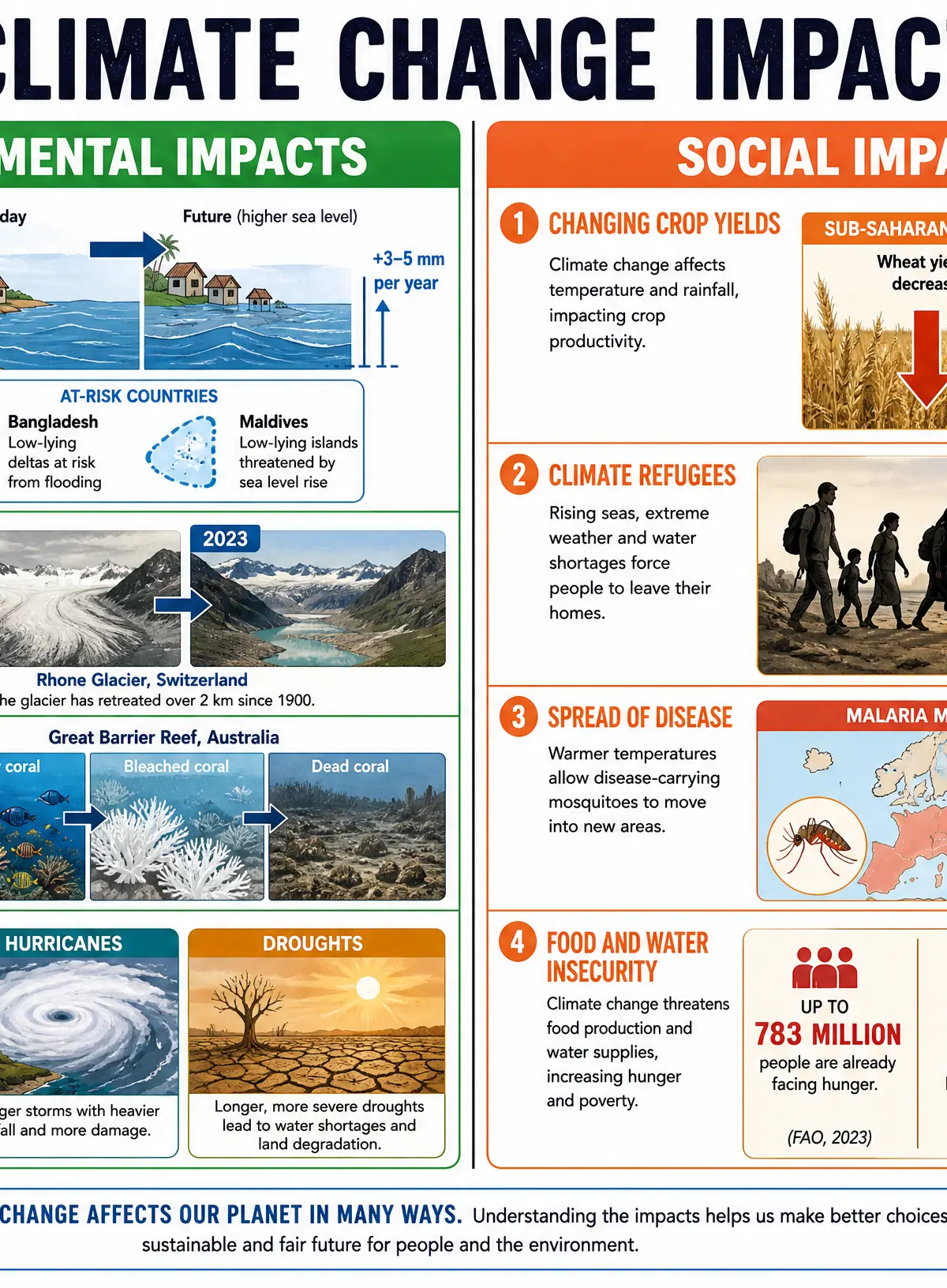 Environmental and Social Impacts of Climate Change